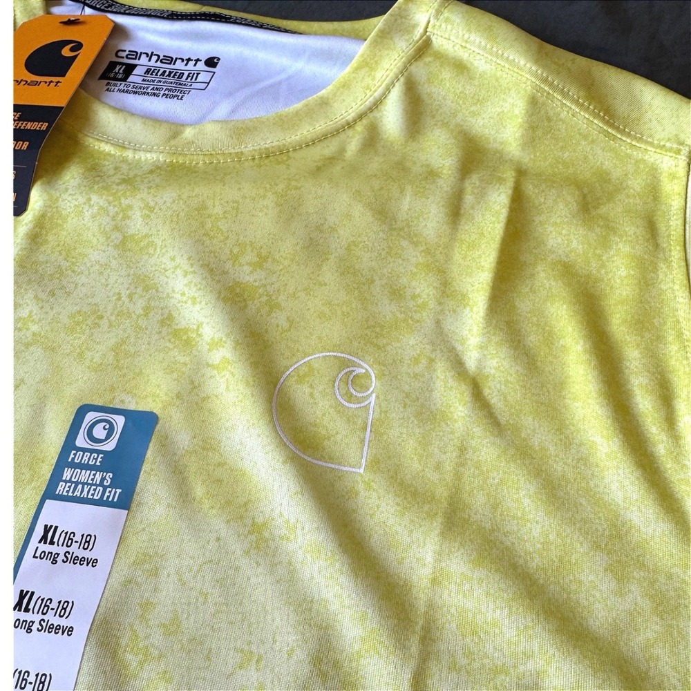 NWT Carhartt Force Sun Defender Womens XL Lightweight Fishing Relaxed fit